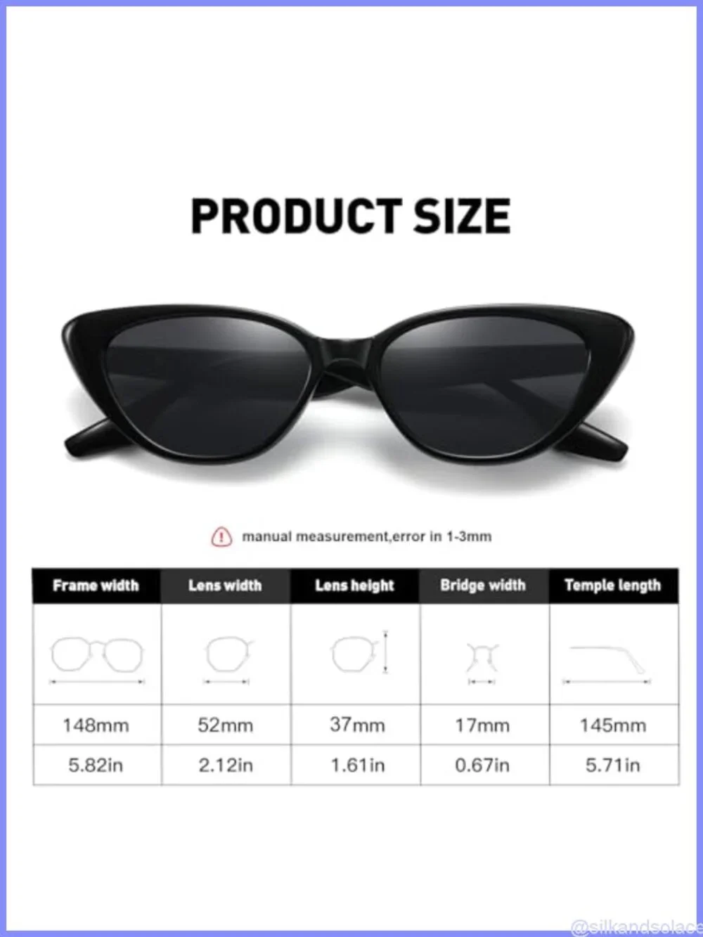 Small Narrow Cat Eye Sunglasses UV400 Retro 90s Women's